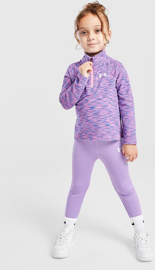Under Armour ' Twist 1 4 Zip Track Top Leggings Set Infant Paars