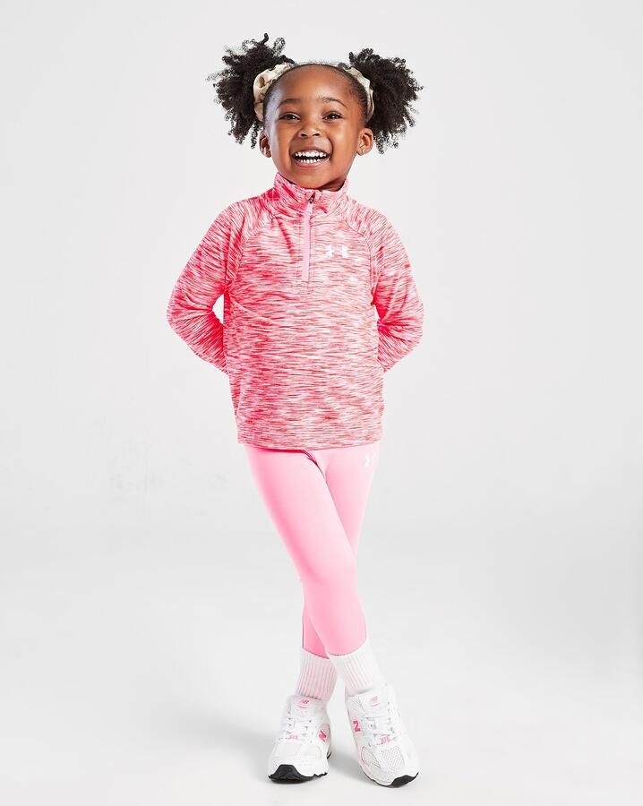 Under Armour ' Twist 1 4 Zip Track Top Leggings Set Infant Roze