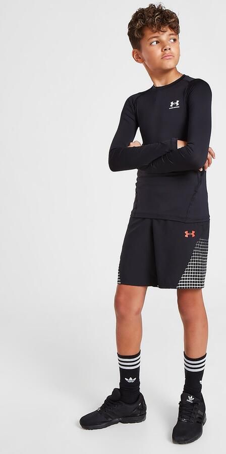 Under Armour HeatGear Armour Long Sleeve Top Junior Zwart - Foto 7