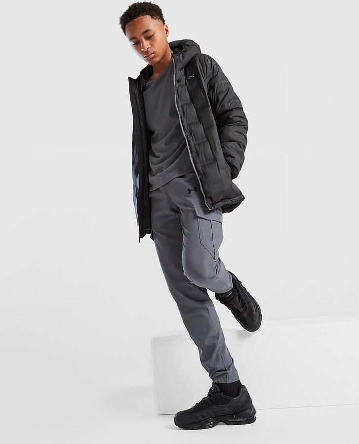 Under Armour High Shine Baffle Jacket Junior Zwart Kind Zwart