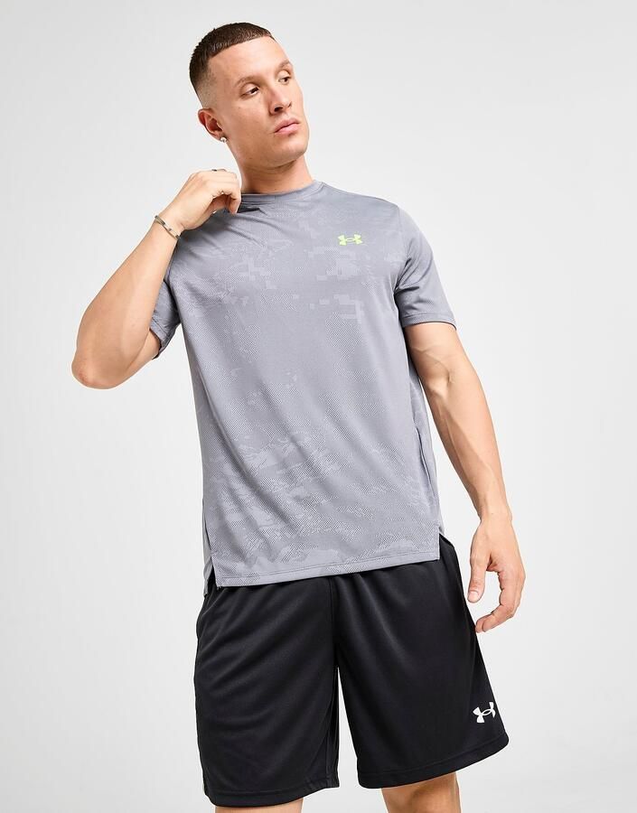 Under Armour Jacquard Vent T-Shirt Grijs- Heren Grijs