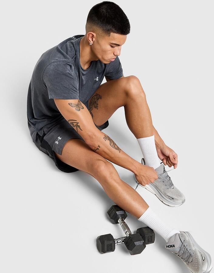 Under Armour Launch Heather 7" Shorts Grijs- Heren Grijs