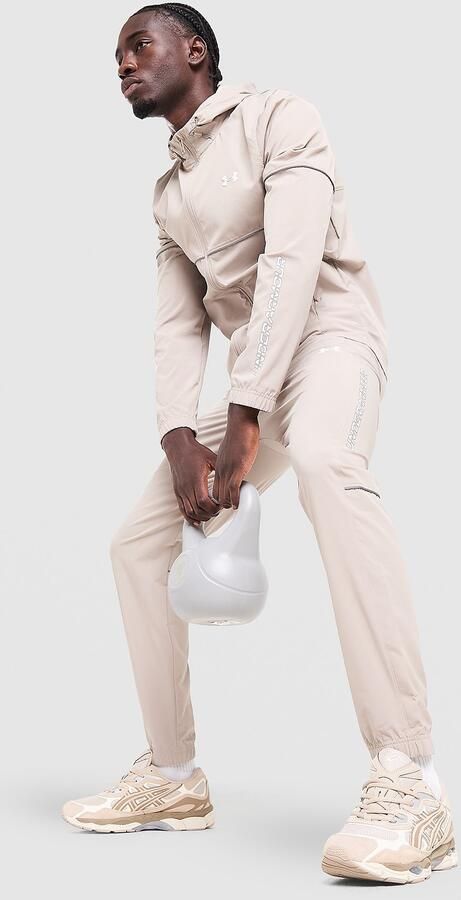 Under Armour Lock Up Track Pants Beige- Heren Beige