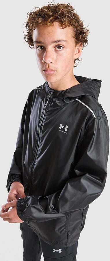 Under Armour Made Windbreaker Jacket Junior Zwart Kind Zwart