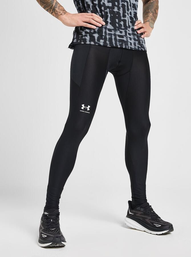 Under Armour Zwarte Slim Fit Leggings met Bedrukt Logo Black
