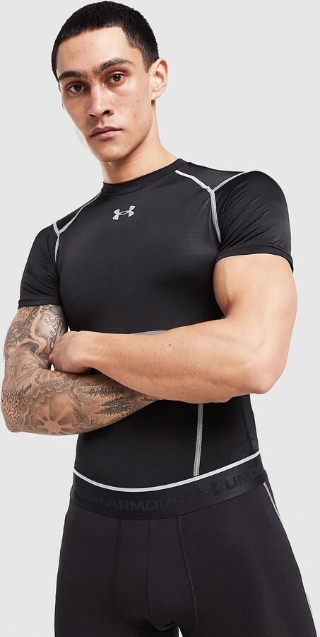 Under Armour NEOLAST HeatGear T-Shirt Zwart- Heren Zwart