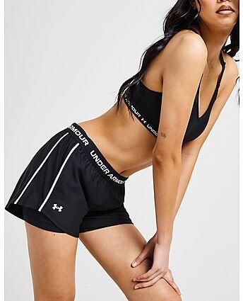 Under Armour Play Up 2-In-1 Shorts Black- Dames Black