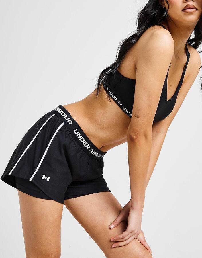 Under Armour Play Up 2-In-1 Shorts Zwart- Dames Zwart - Foto 5