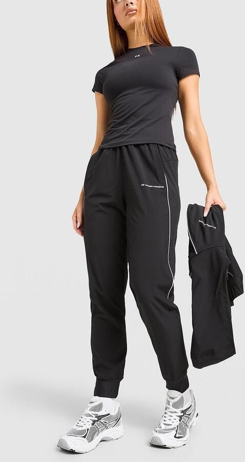 Under Armour Reflective Woven Cuffed Track Pants Zwart- Dames Zwart