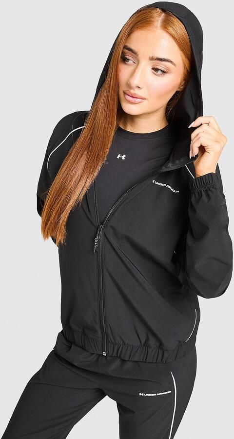 Under Armour Reflective Woven Jacket Zwart- Dames Zwart