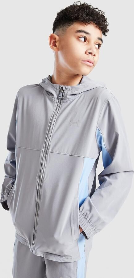Under Armour Storm Hybrid Full Zip Woven Jacket Junior Grijs Kind Grijs