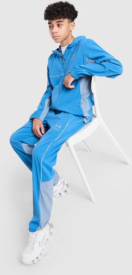 Under Armour Storm Hybrid Woven Track Pants Junior Blauw