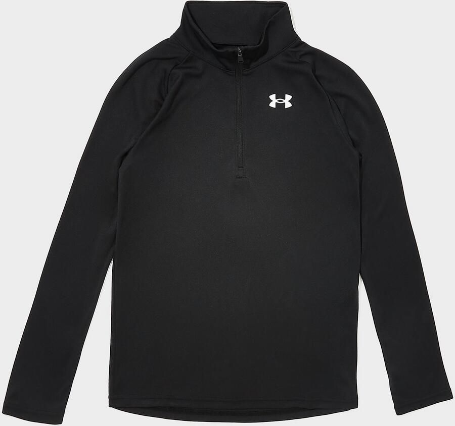 Under Armour Tech 1 4 Zip Top Junior Zwart Kind Zwart