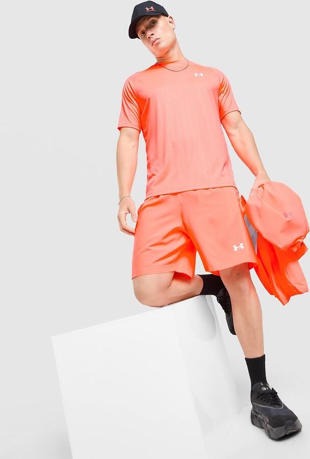 Under Armour Tech Embossed Shorts Oranje- Heren Oranje