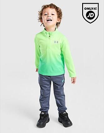 Under Armour Tech Fade 1 4 Zip Tracksuit Infant Green Kind Green