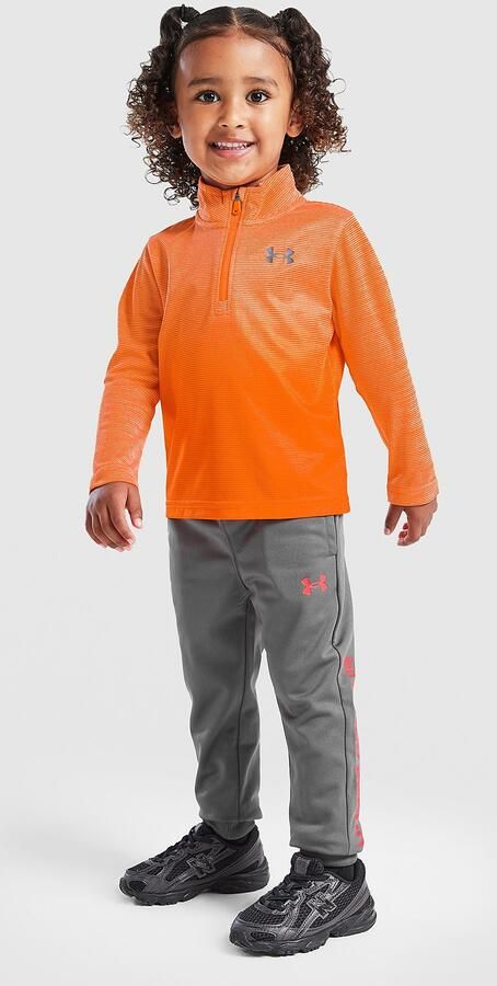 Under Armour Tech Fade 1 4 Zip Tracksuit Infant Oranje