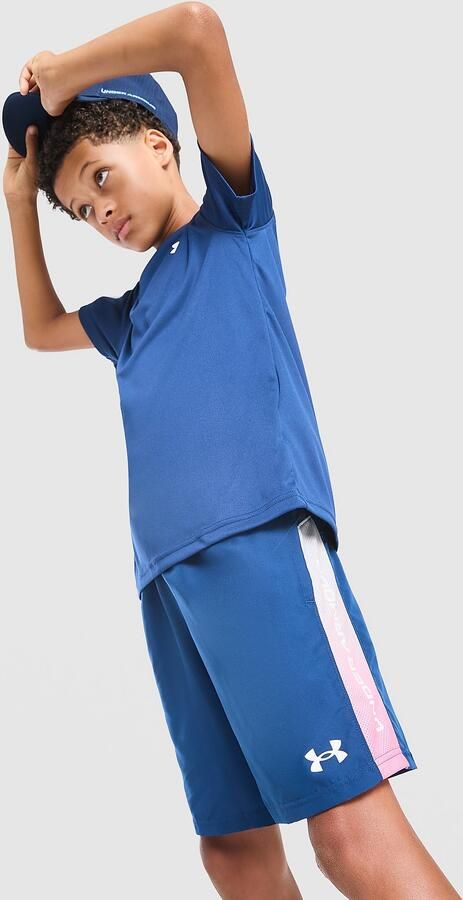 Under Armour Tech Fade Shorts Junior Blauw