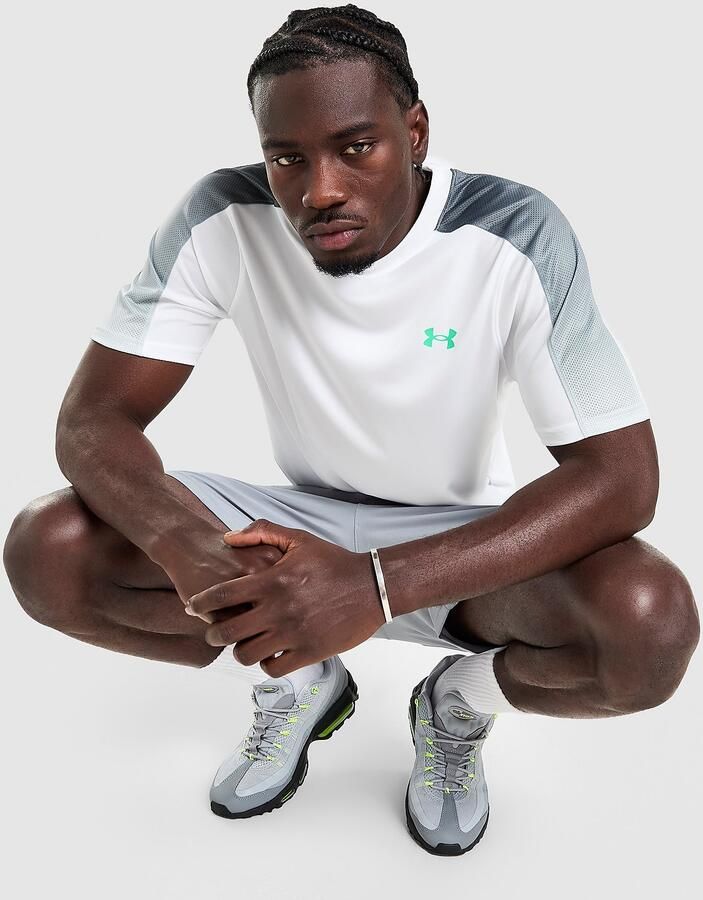 Under Armour Tech Fade T-Shirt Wit- Heren Wit