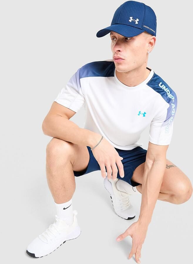 Under Armour Tech Fade T-Shirt Wit- Heren Wit