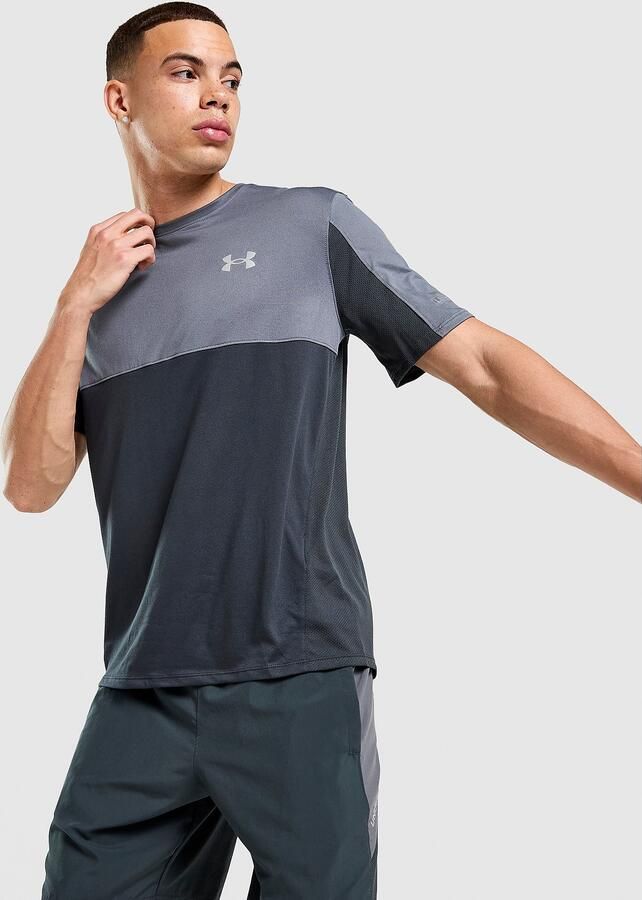 Under Armour Tech Hybrid T-Shirt Grijs- Heren Grijs