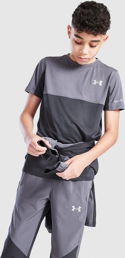 Under Armour Tech Hybrid T-Shirt Junior Grijs Kind Grijs