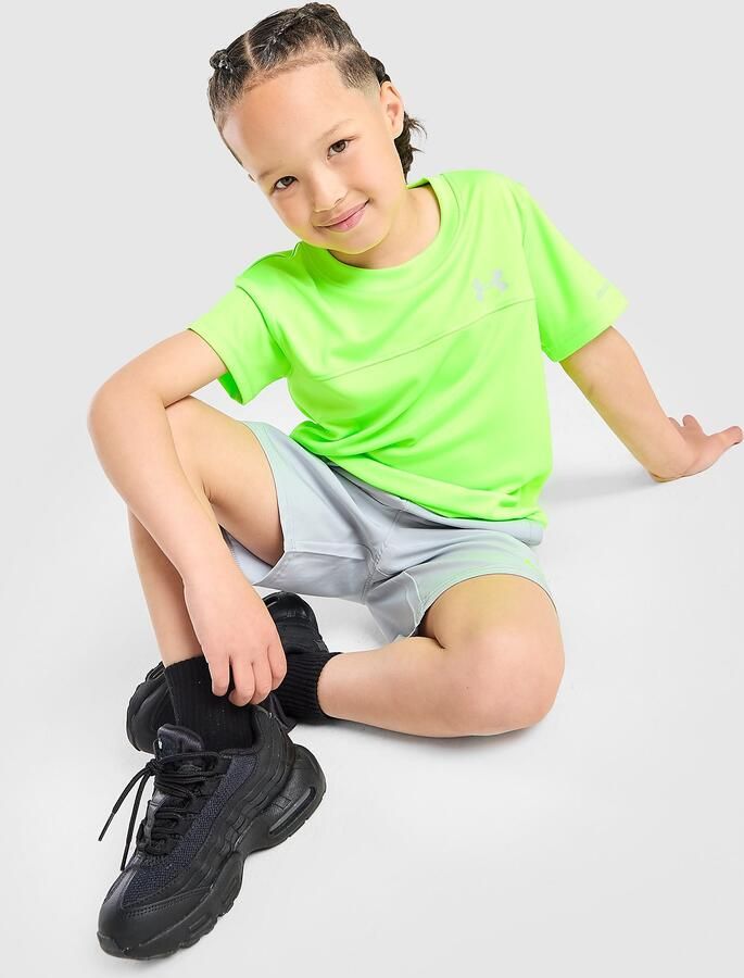 Under Armour Tech Hybrid T-Shirt Shorts Children Groen Kind Groen