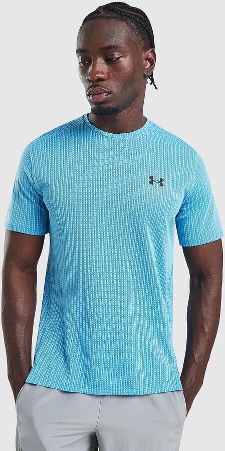 Under Armour Tech Jacquard T-Shirt Blauw- Heren Blauw