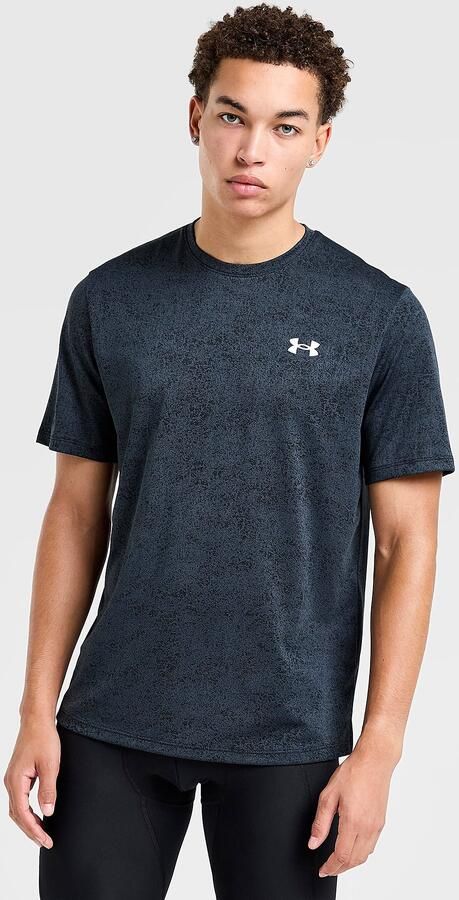 Under Armour Tech Pixel T-Shirt Zwart- Heren Zwart