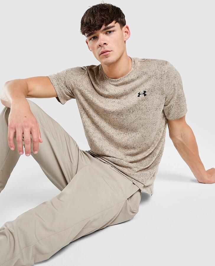 Under Armour Tech Pixelated T-Shirt Bruin- Heren Bruin