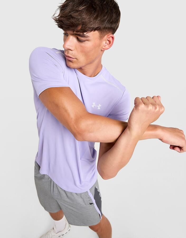 Under Armour Tech Reflective T-Shirt Paars- Heren Paars
