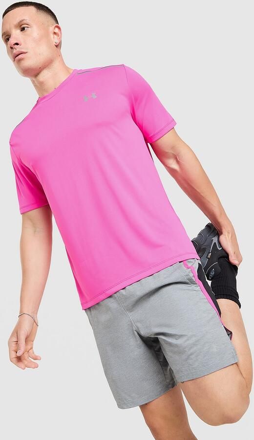 Under Armour Tech Reflective T-Shirt Roze- Heren Roze
