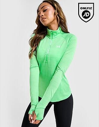 Under Armour Tech Tiger 1 4 Zip Top Groen- Dames Groen - Foto 2