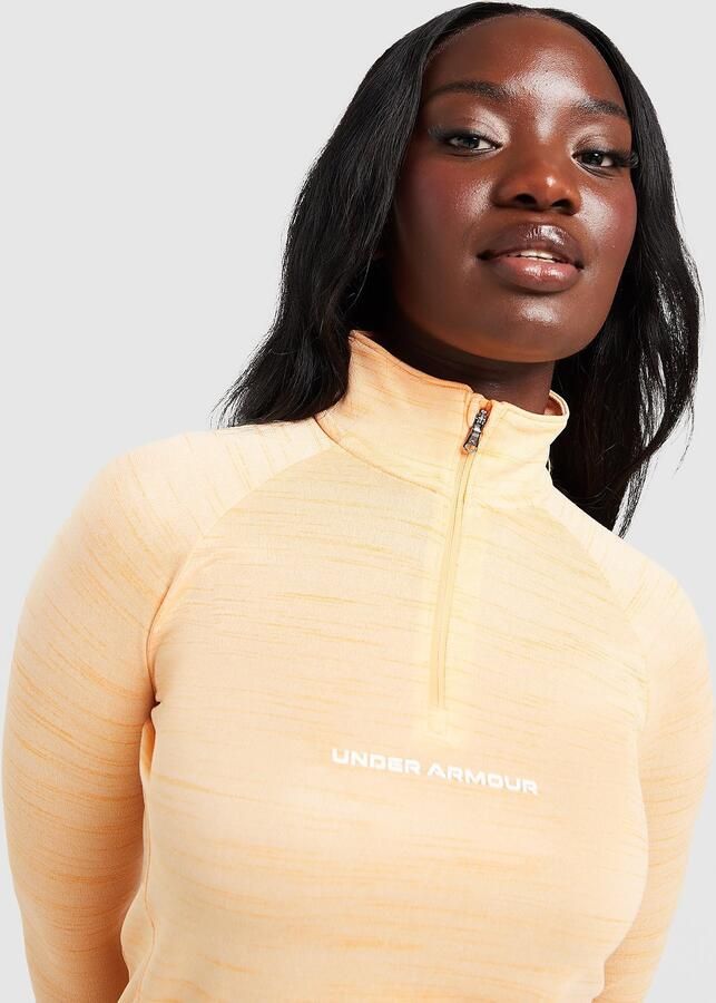 Under Armour Tech Tiger 1 4 Zip Top Oranje- Dames Oranje