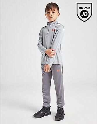 Under Armour Tech Twist 1 4 Zip Tracksuit Children Grey