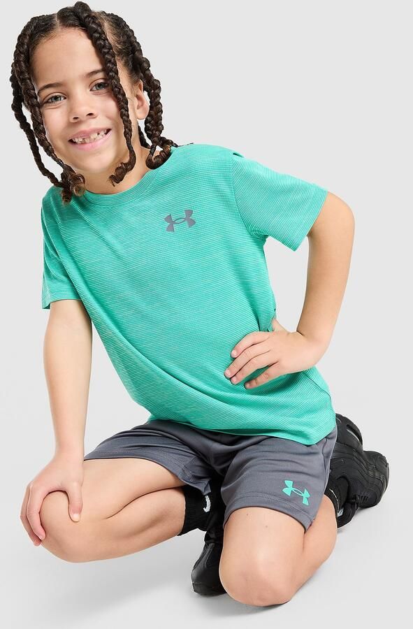 Under Armour Tech Twist T-Shirt Shorts Set Children Meerkleurig