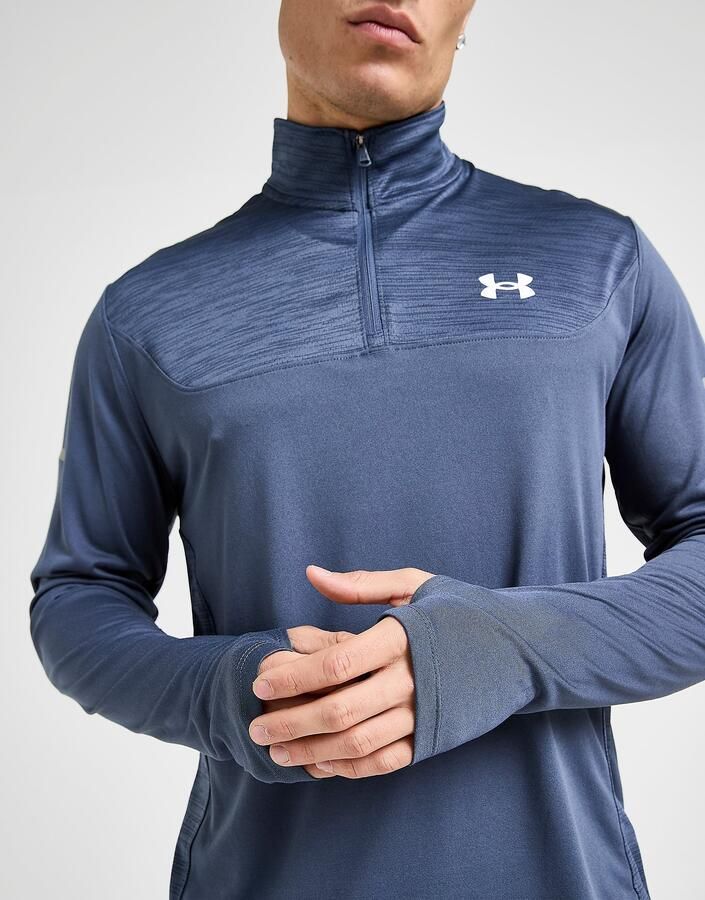 Under Armour Tech Utility 1 4 Zip Top Blauw- Heren Blauw