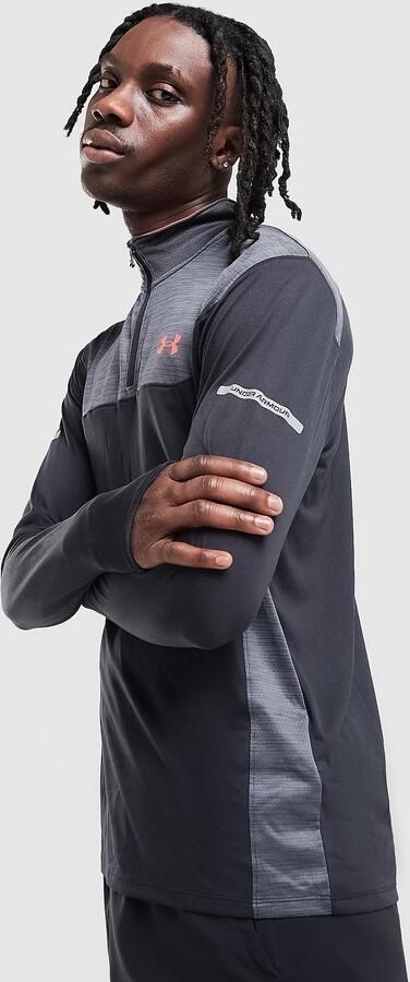 Under Armour Tech Utility 1 4 Zip Top Zwart- Heren Zwart