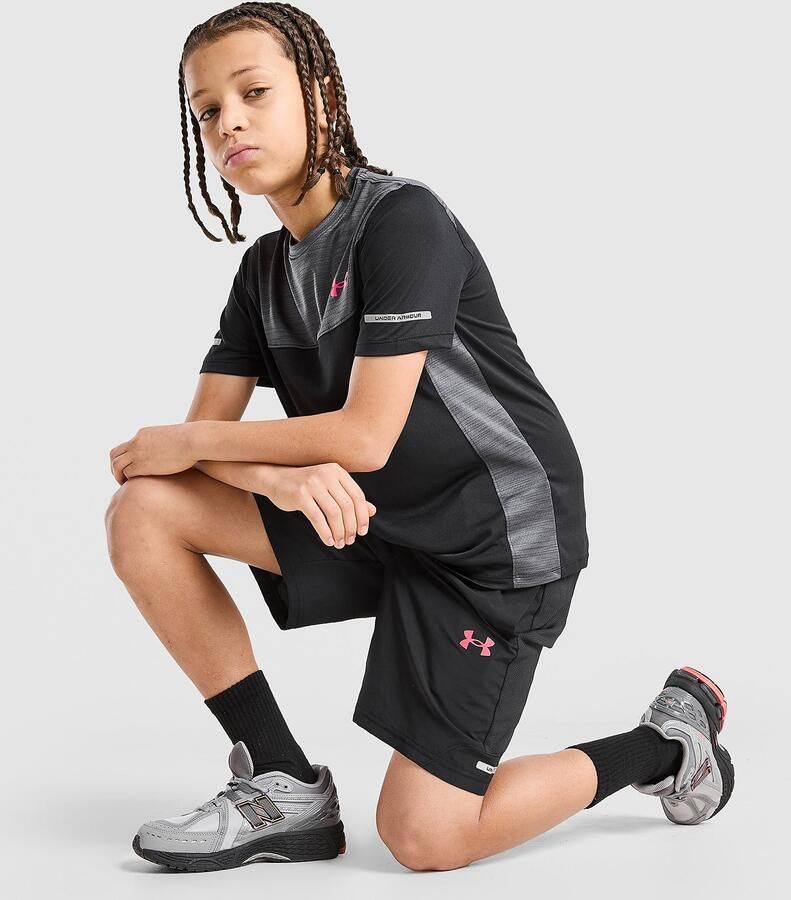 Under Armour Tech Utility Shorts Junior Zwart