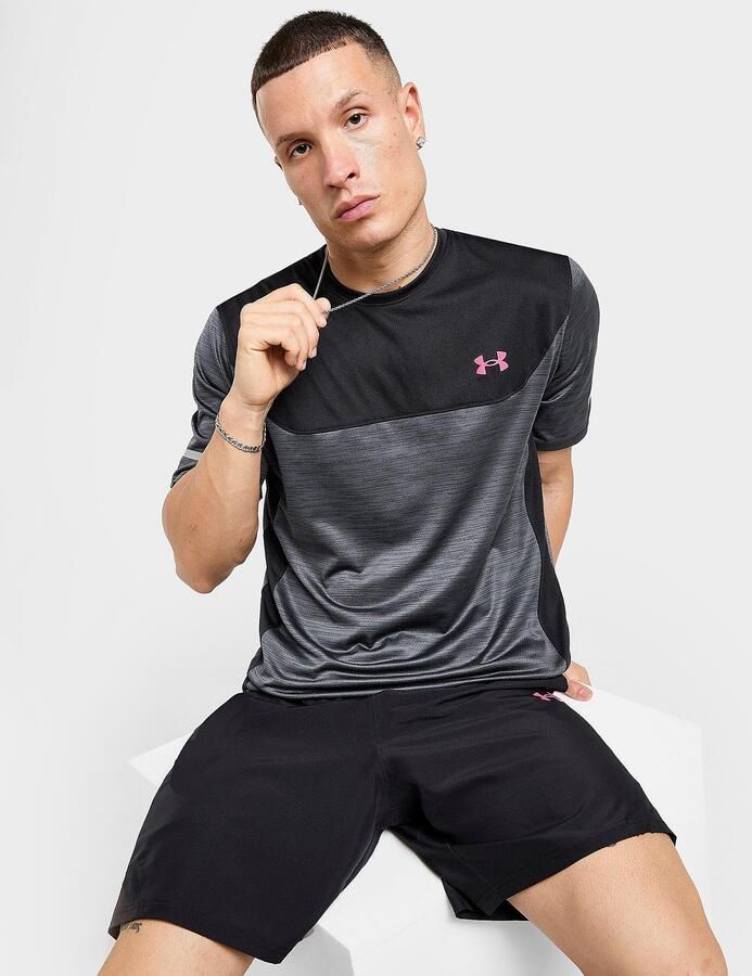 Under Armour Tech Utility T-Shirt Zwart- Heren Zwart