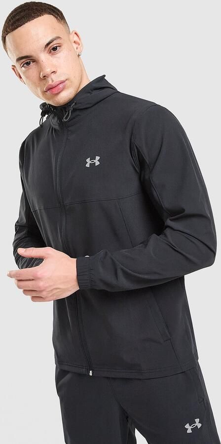 Under Armour UA Storm Woven Full Zip Jacket Zwart- Heren Zwart
