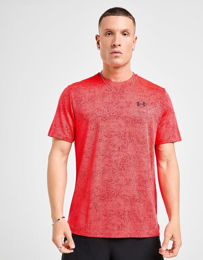 Under Armour UA Tech Pixelate T-Shirt Rood- Heren Rood