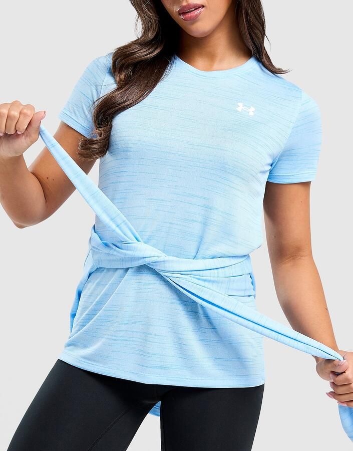 Under Armour UA Tech Tiger T-Shirt Blauw- Dames Blauw