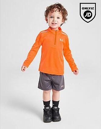 Under Armour UA Tech Twist 1 4 Zip Shorts Set Infant Orange