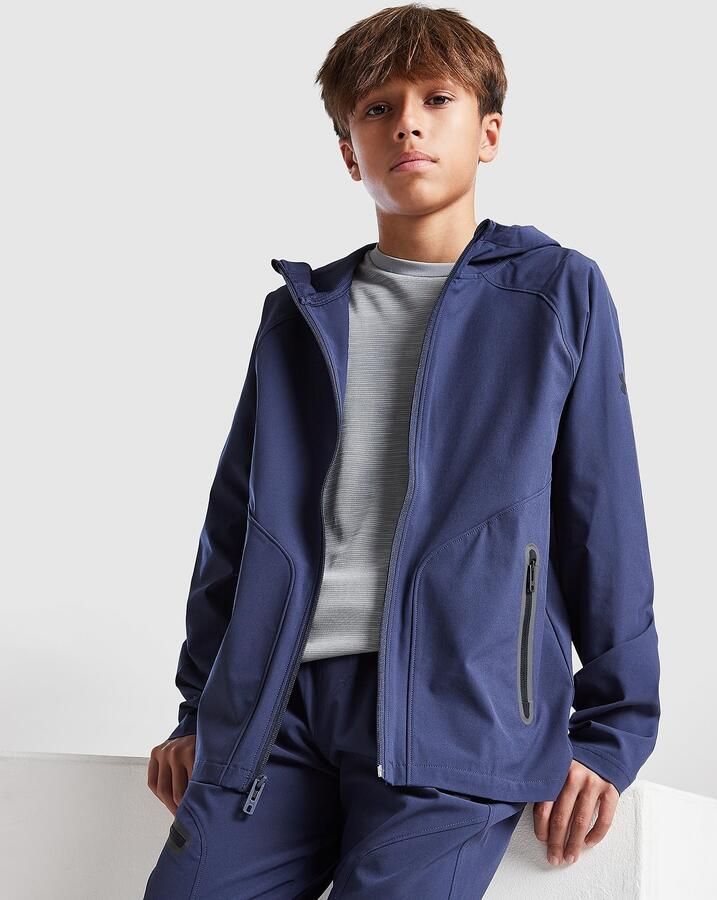 Under Armour Unstoppable Woven Hoodie Junior Blauw