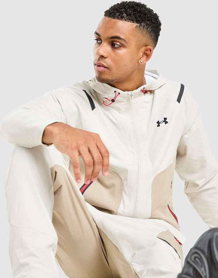 Under Armour Unstoppable Woven Jacket Wit- Heren Wit