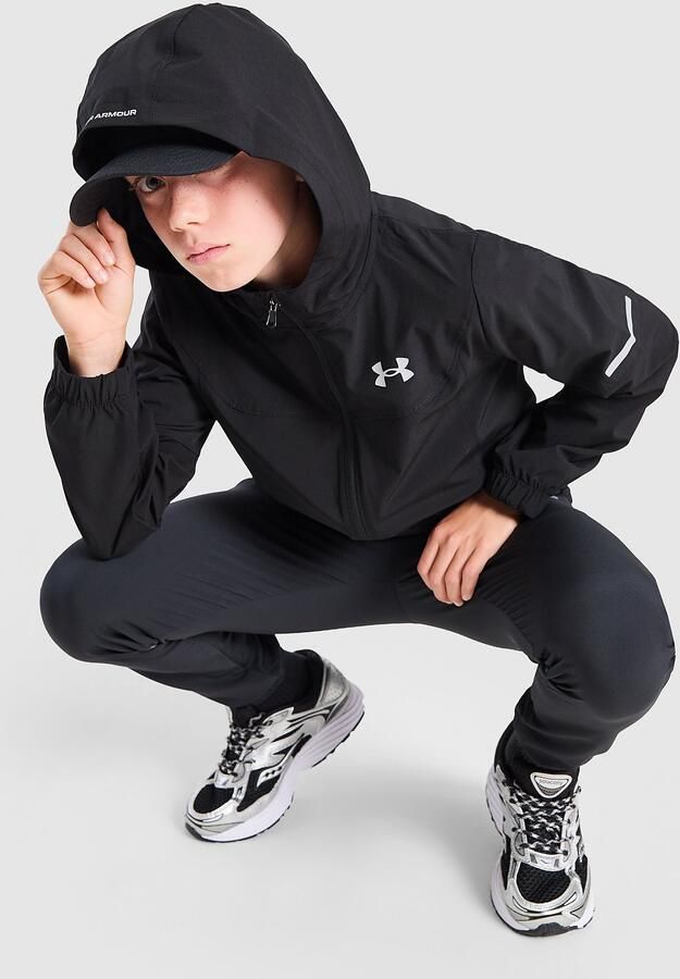 Under Armour Utility Woven Jacket Junior Zwart Kind Zwart
