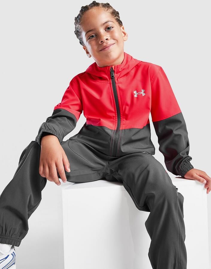 Under Armour Vanish Colour Block Woven Tracksuit Children Grijs