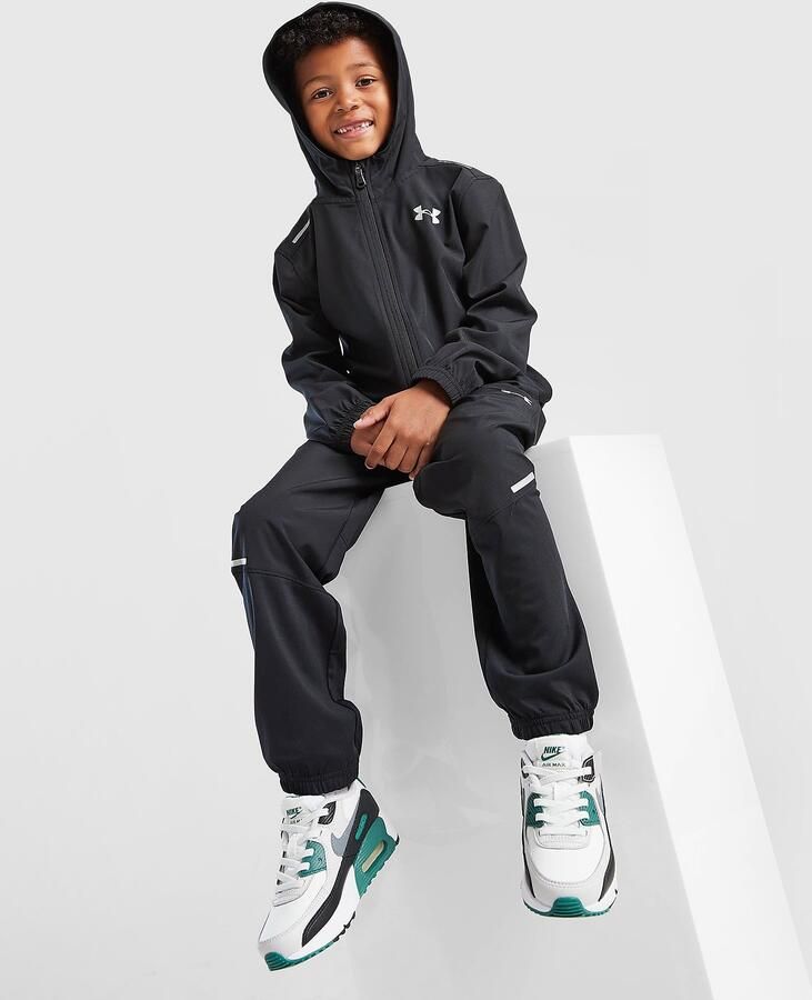 Under Armour Vanish Full Zip Hooded Tracksuit Children Zwart
