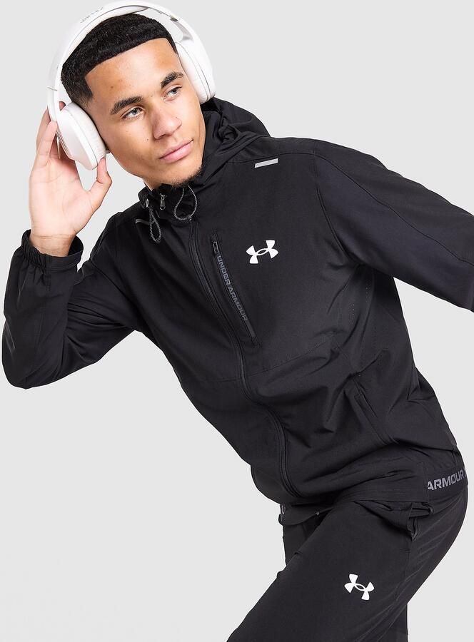 Under Armour Vanish Track Jacket Zwart- Heren Zwart