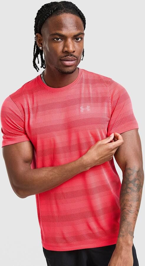Under Armour Velocity Jacquard T-Shirt Rood- Heren Rood